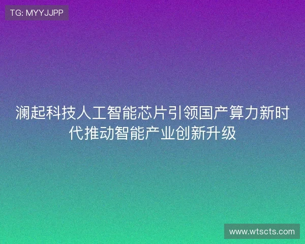 澜起科技人工智能芯片引领国产算力新时代推动智能产业创新升级